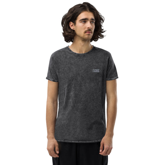 Men’s Embroidered Denim T-Shirt